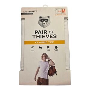 NIB Pair of Thieves Tshirts 2 Pack White Cotton Crew  Mens Medium